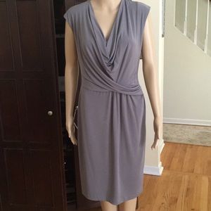 Donna Ricco gray dress sz 8 EUC